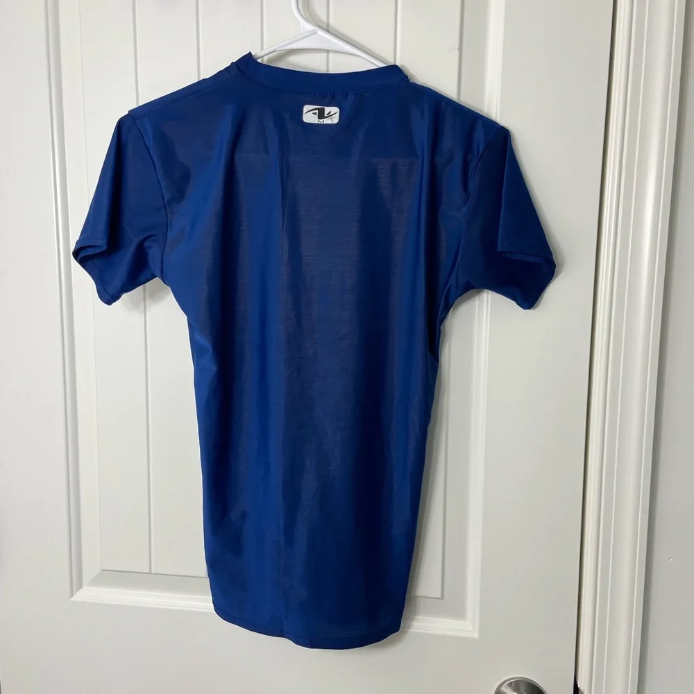 EUC‎ Athletic Works youth boy’s navy blue short sleeve summer swim shirt top M